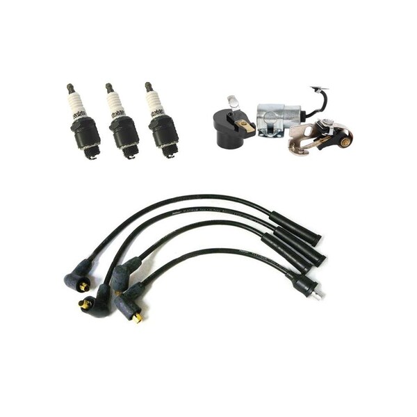 Aic Replacement Parts 42780 Tune Up Kit w/ Wires & Spark Plugs Fits Massey Ferguson 20 30 135 3 Cyl 295-IgnitionTuneUpKit - main